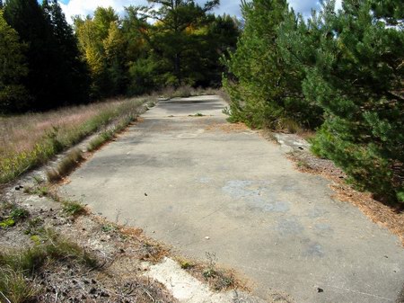Cadillac Drive-In Theatre - Screen Foundation - Photo From Water Winter Wonderland
